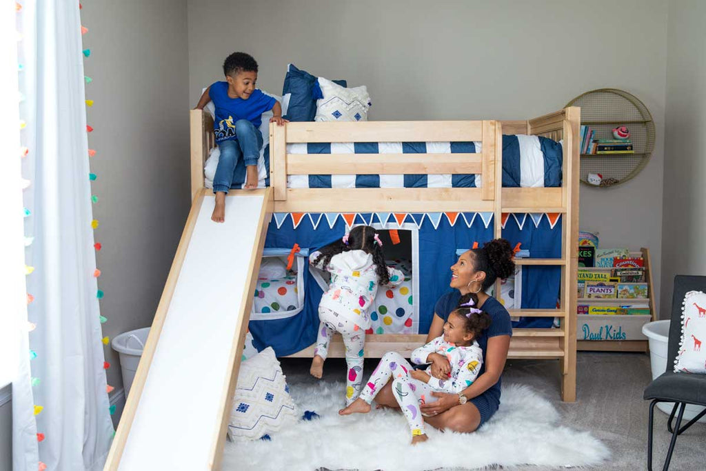 Boy Girl Twins Room Refresh Starring Bunk Beds With Slide Maxtrix Kids