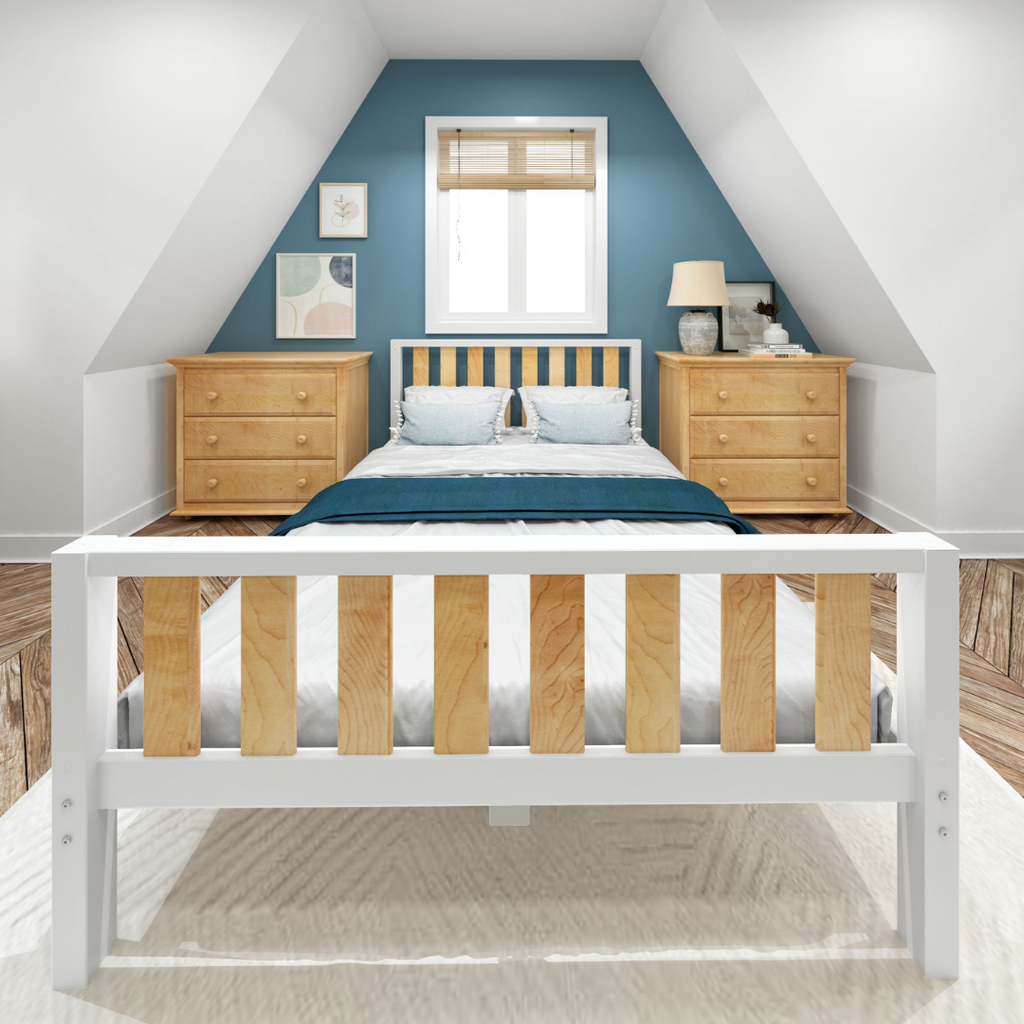 modern wood queen bed for adults 