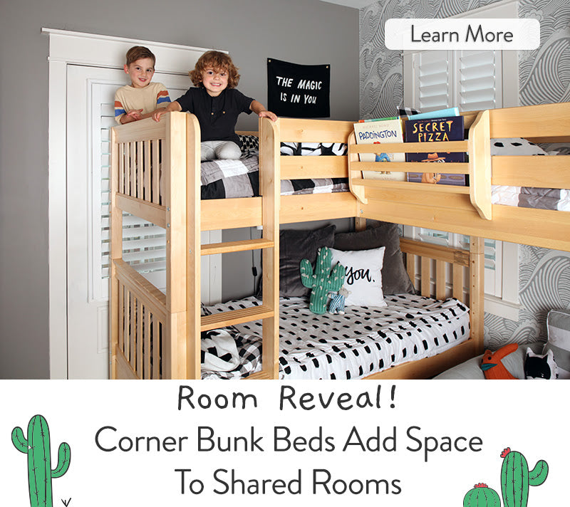 corner bunk bed room reveal