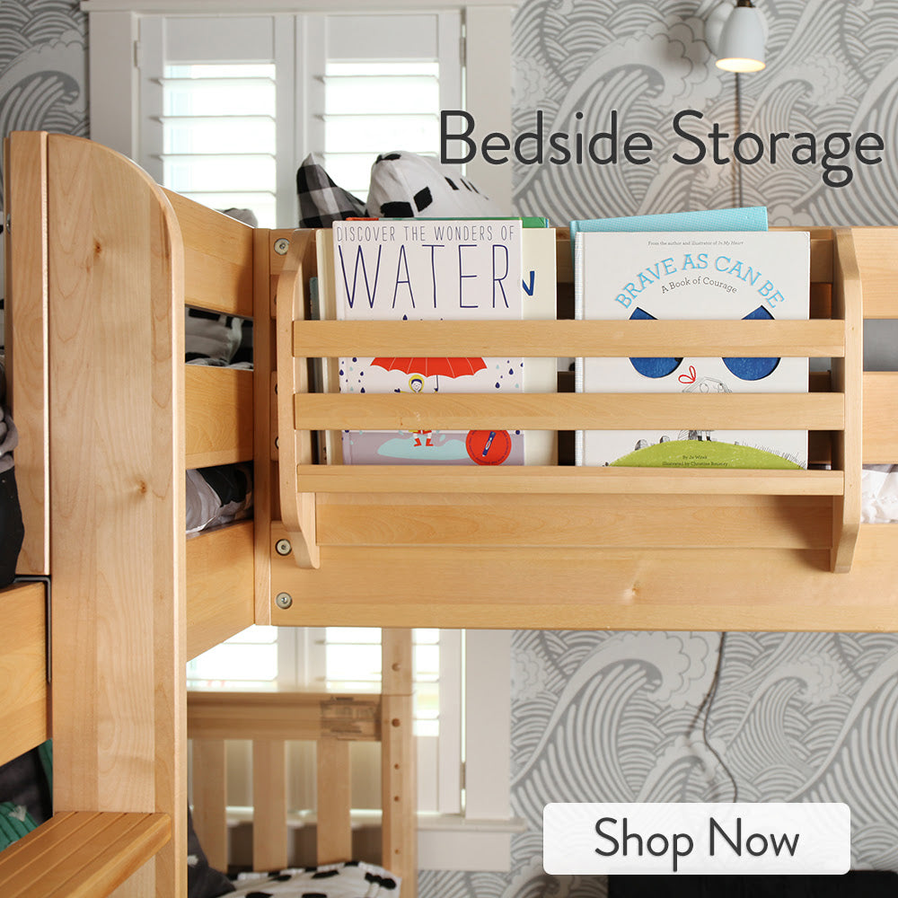 bedside storage for loft beds
