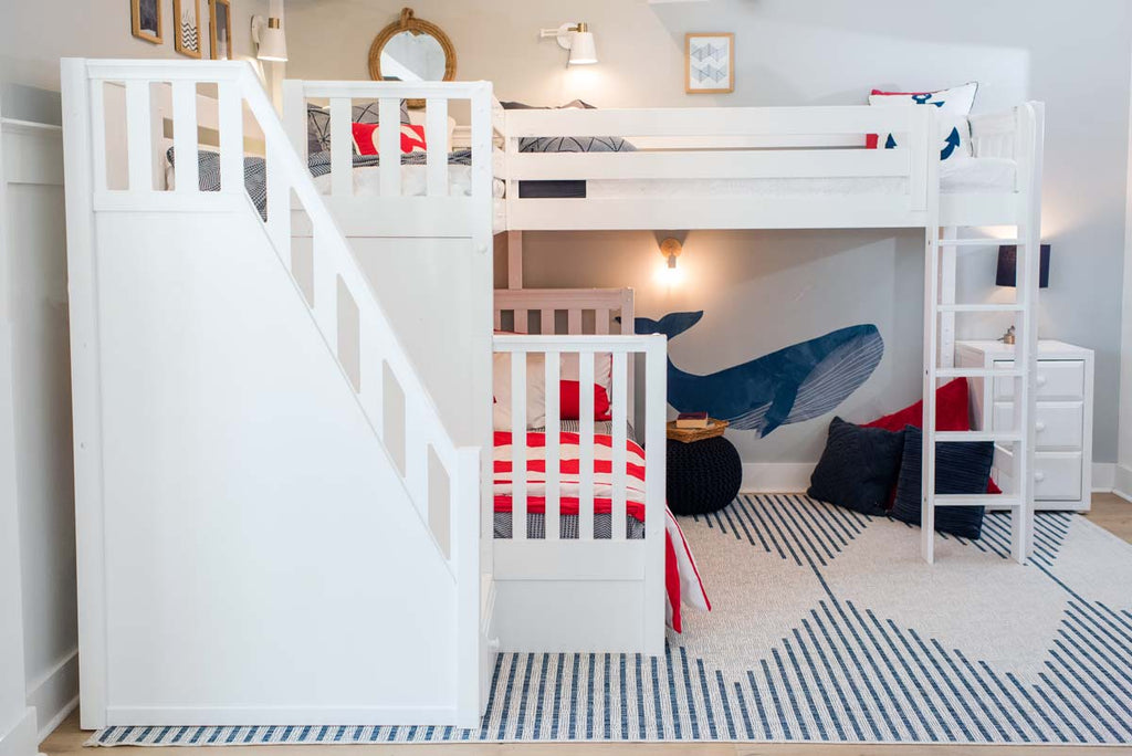 staircase on sturdy bunk beds