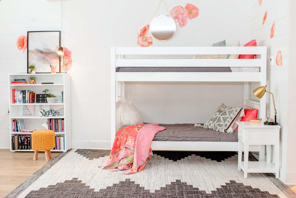 modern bunk bed for tween girls room