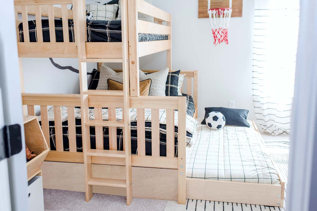 twin over full bunk bed with trundle