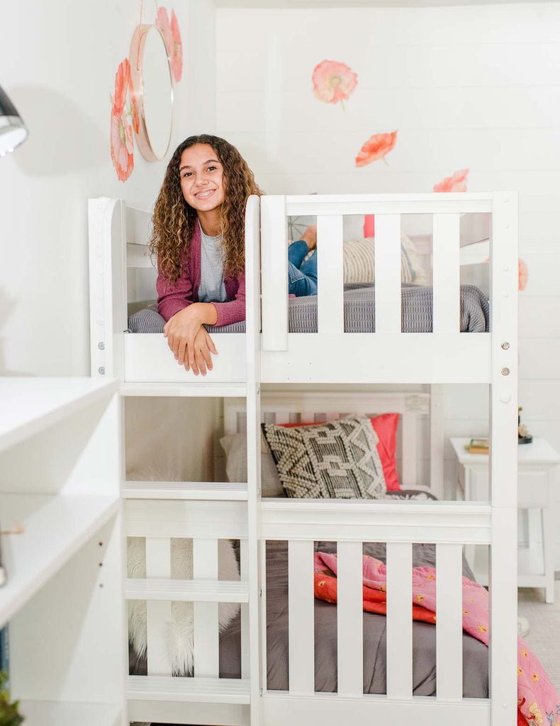 bunk bed with ladder on end tween room