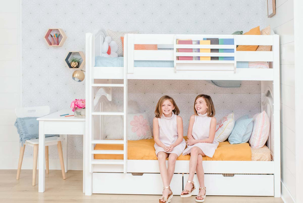 twin medium height bunk bed for kids room