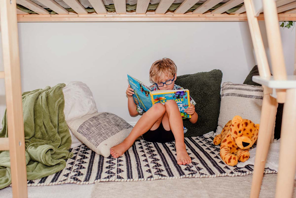 under loft bed 