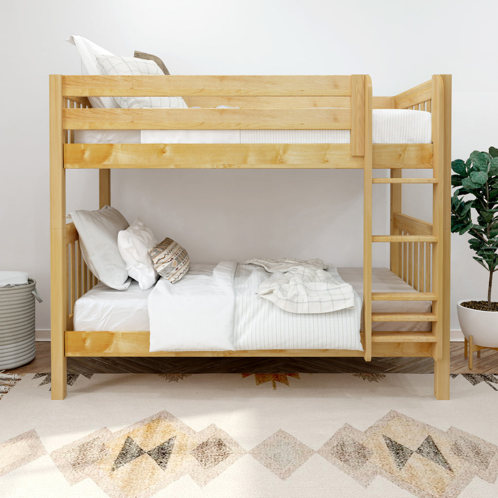 natural twin bunk beds
