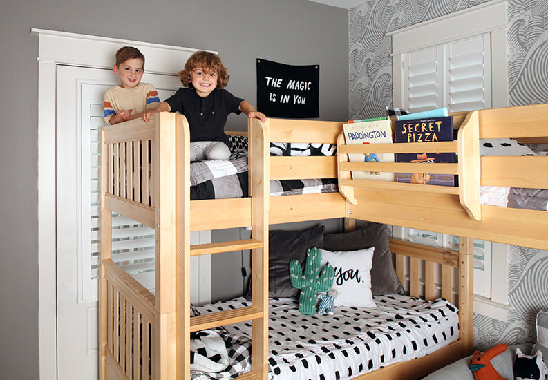 low bunk beds for small rooms