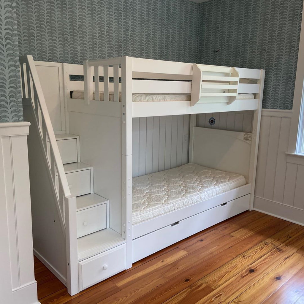 kids bunk bed with storage