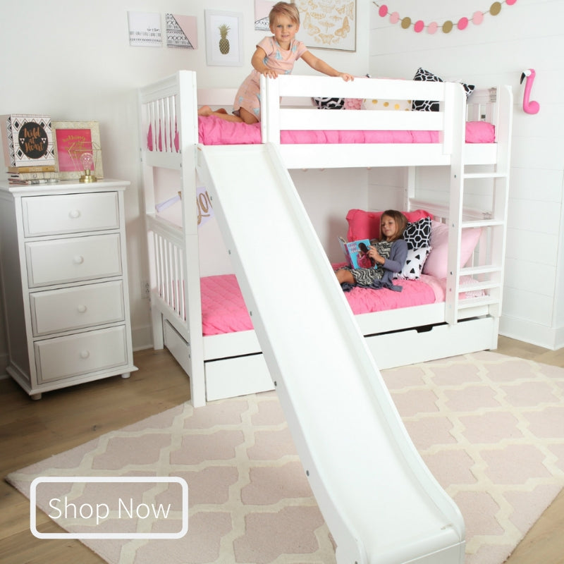 Twin Medium Bunk Bed with Slide