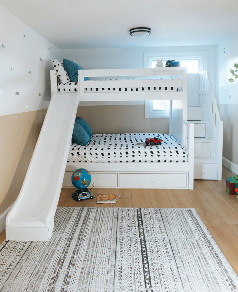 slide bunk bed with stairs