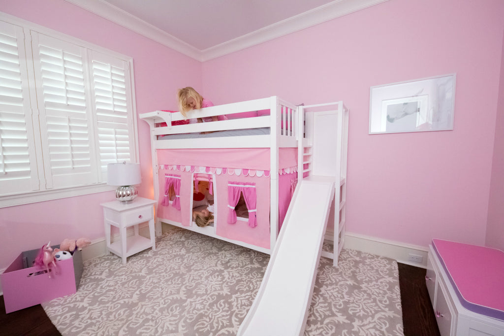 princess high bunk bed with slide