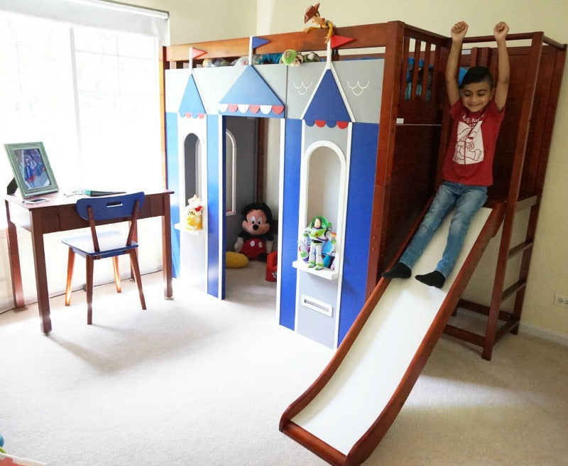 Play Castle Loft with Slide Platform Saleha