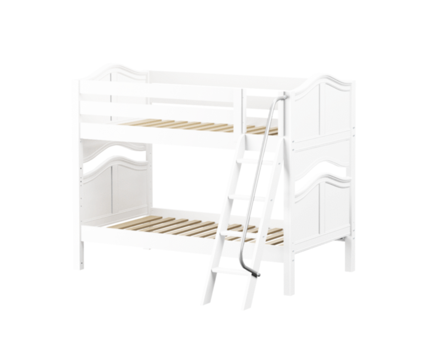 HotShot Low Bunk Bed in White and Curved Panels