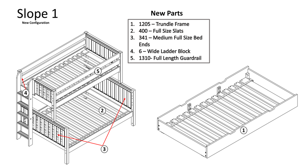 twin over full bunk bed configuration