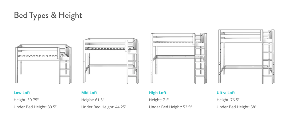 loft bed heights