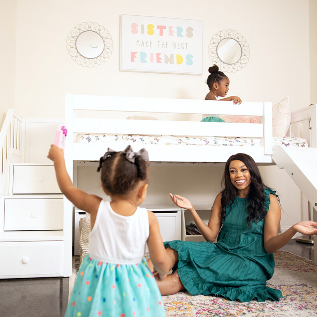 staircase bed for toy storage