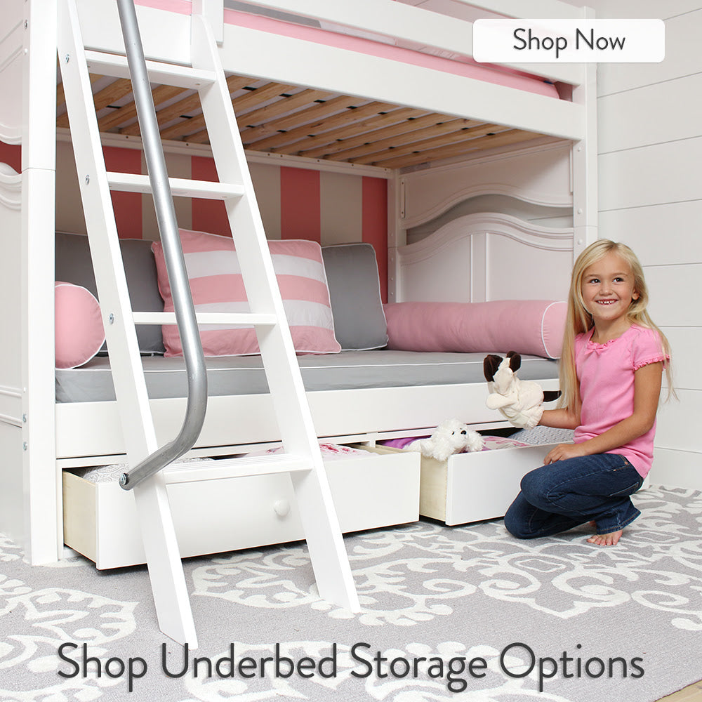 under bed storage drawers bunk beds
