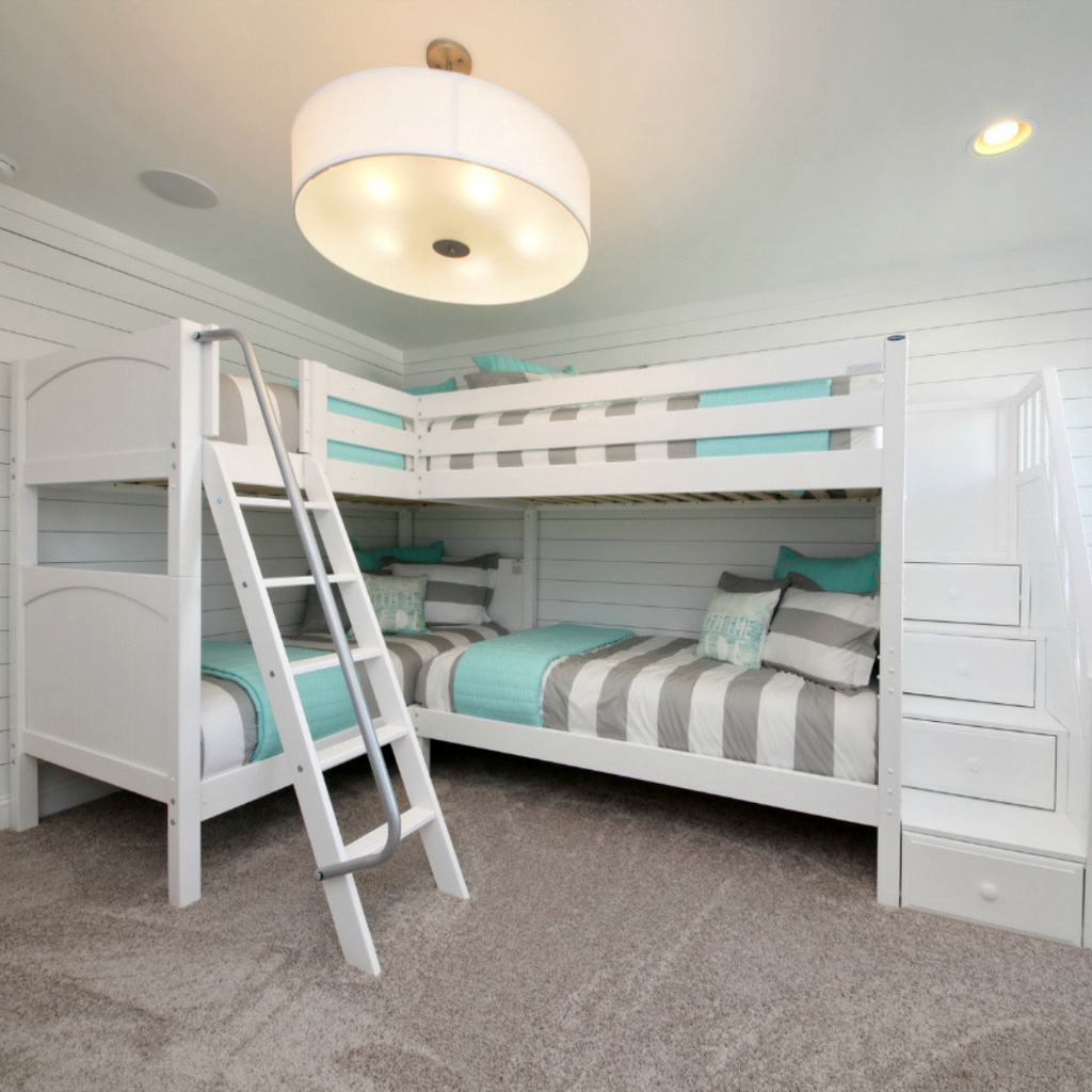 quadruple bunk bed with stairs