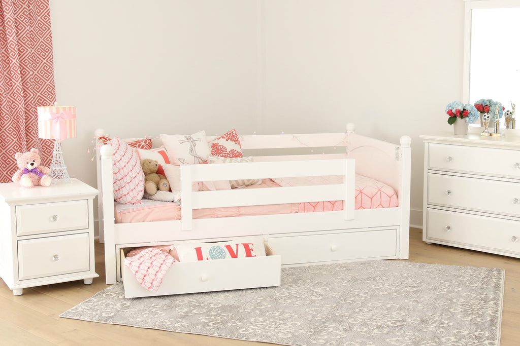 toddler bed with guardrail