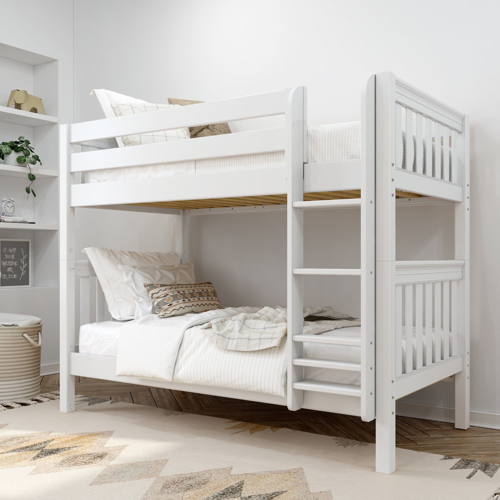Image of Twin XL Medium Bunk Bed with Ladder
