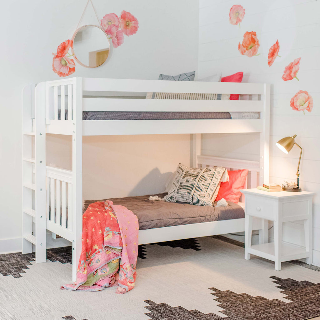 twin xl size bunk bed for young adults