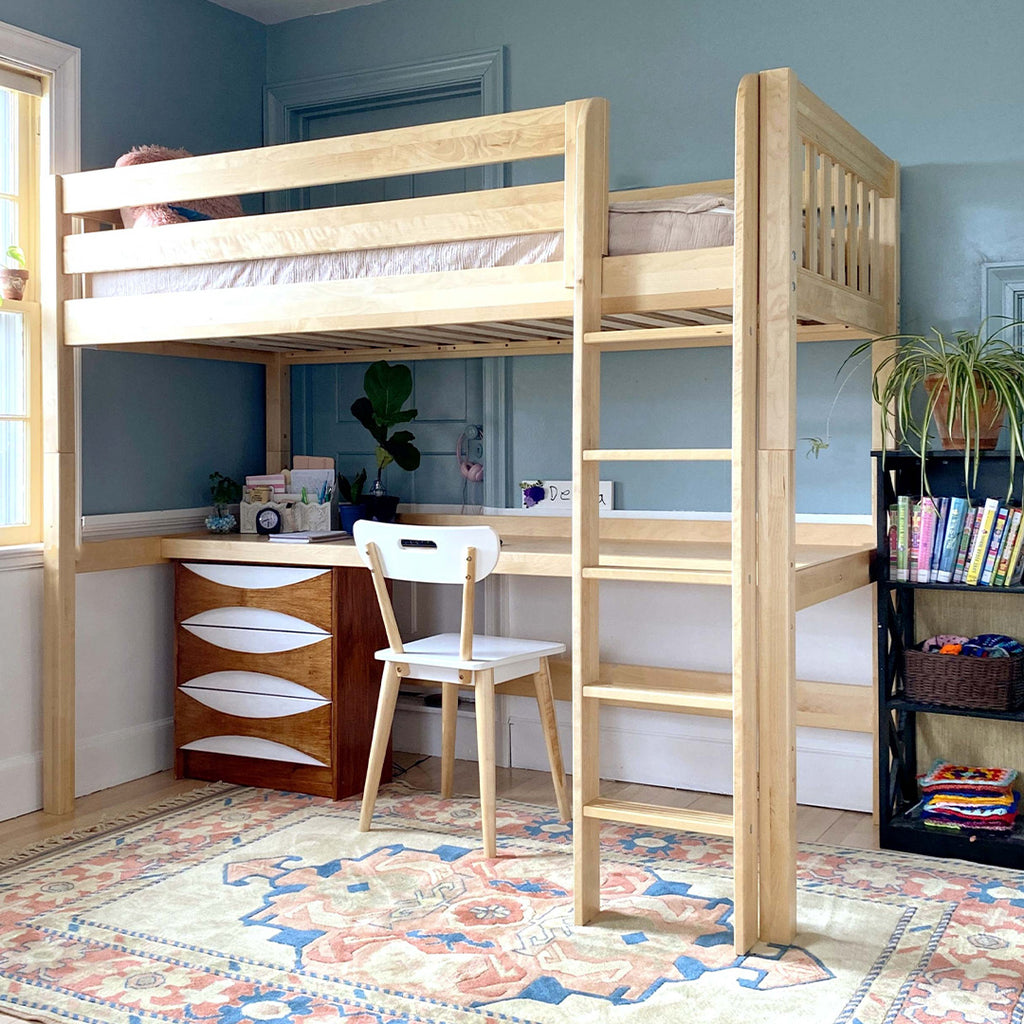 twin xl loft bed college dorms