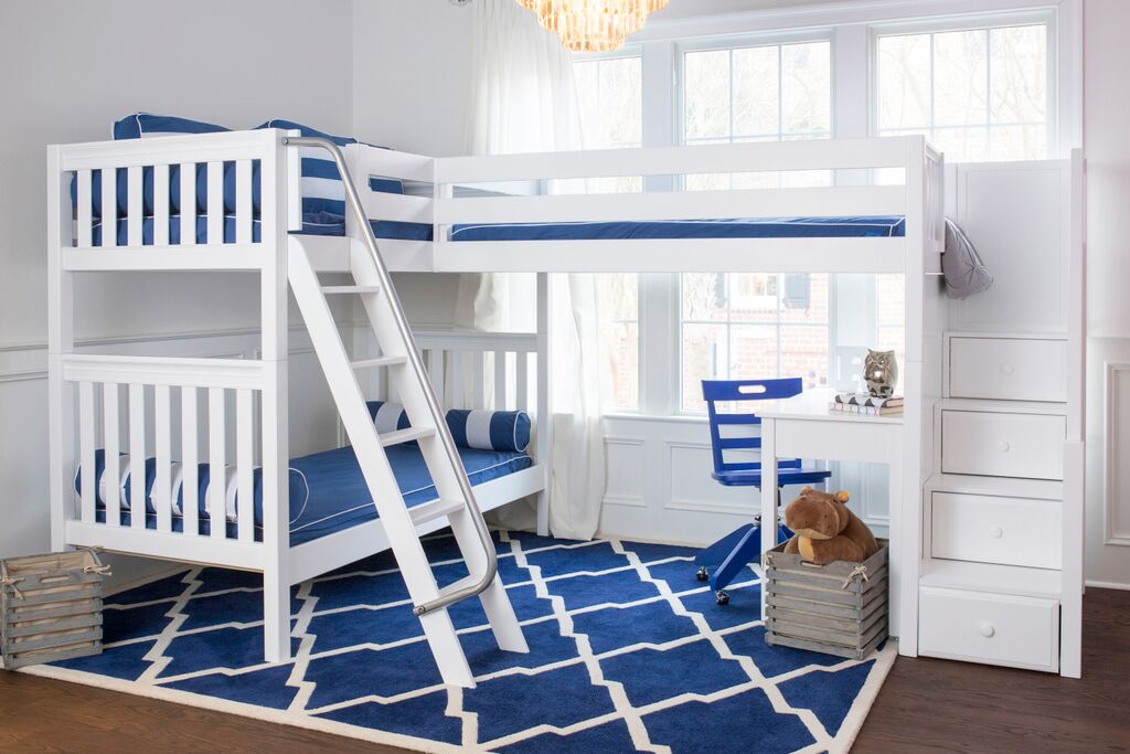 l shaped bunk beds with stairs
