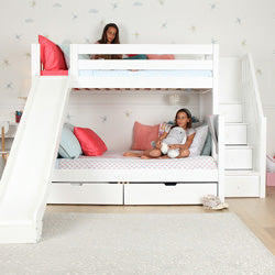 boy twin loft bed with slide