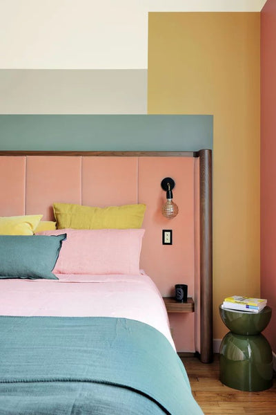 pastel colour bedroom decor