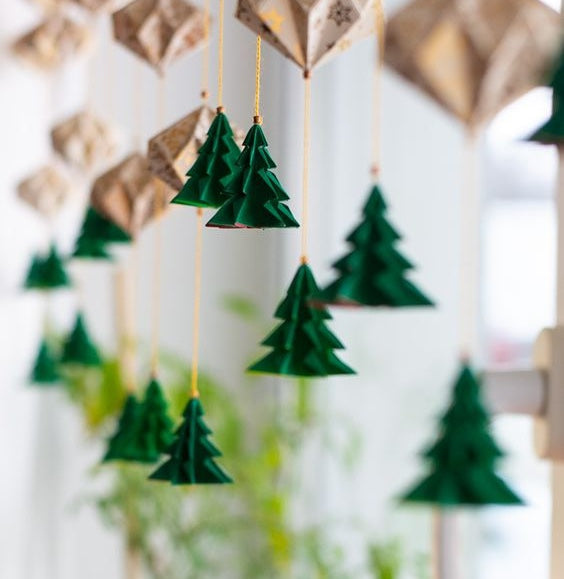 paper christmas tree decorations