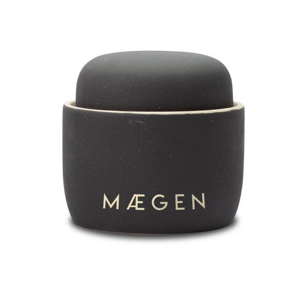 maegen black iris and leather scented candle nordic muse