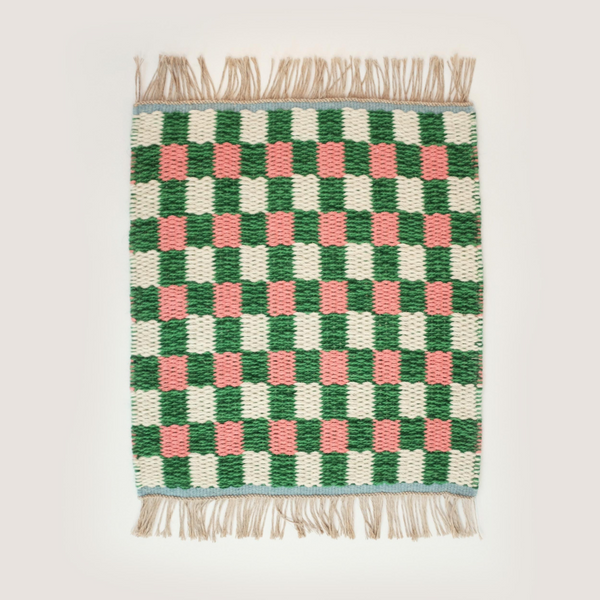Gingham rug