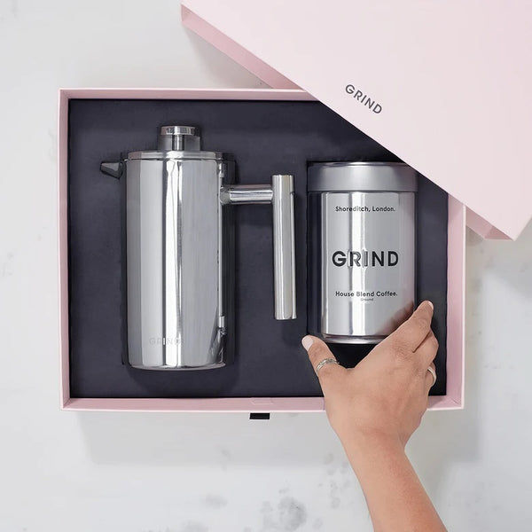 Grind coffee french press