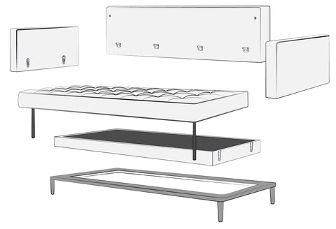 sofa bed drawings