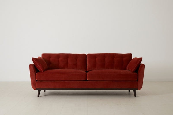 velvet mid century modern sofa
