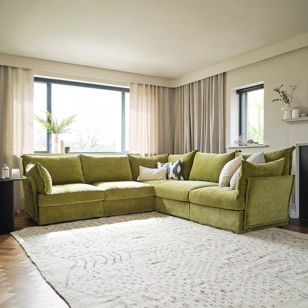 green sofa green velvet sofa chenille sofa linen curtains linen blinds neutral living room green sofa