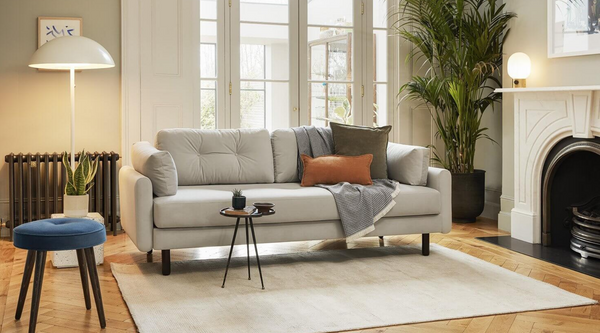 Model 04 sofa with indoor plants