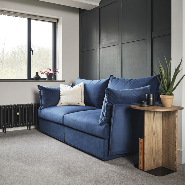 blue modular sofas