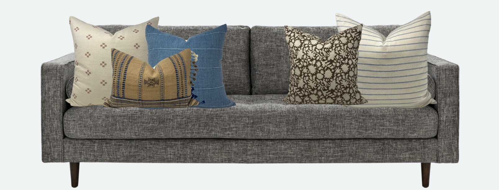 5 Pillow Combinations for a Dark Grey Couch – EVERAND