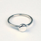 Handmade Recycled Silver Dot Beautiful Small Ring - Sjaan Maia Jewellery - Geelong