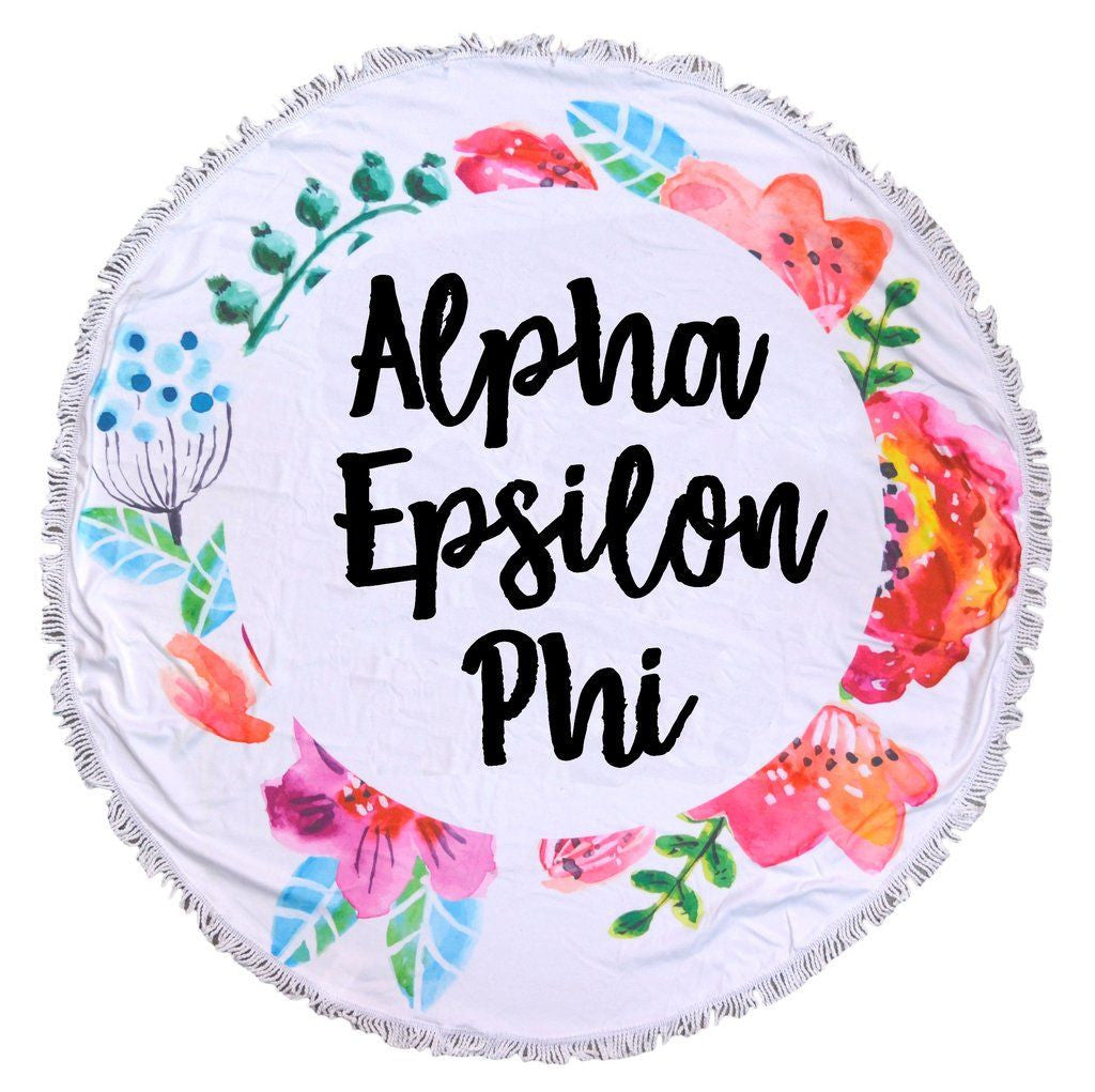 Alpha Epsilon Phi Fringe Towel Blanket