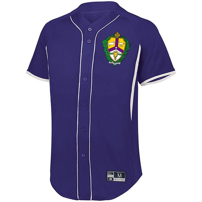 full button baseball jersey