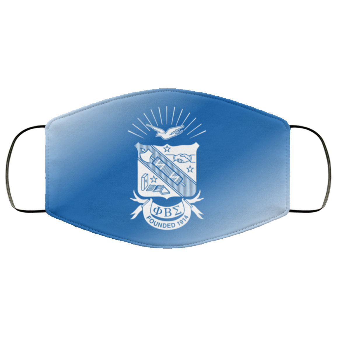Phi Beta Sigma Phi Beta Sigma Super Crest Face Mask — Greeku