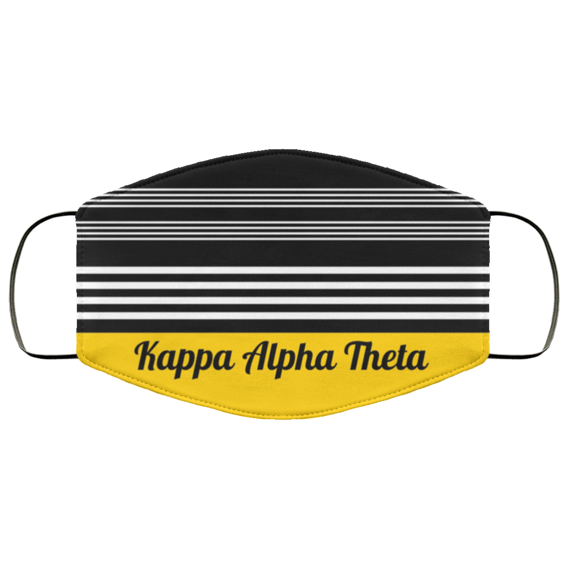 Kappa Alpha Theta Two Tone Stripe Face Mask — Greeku