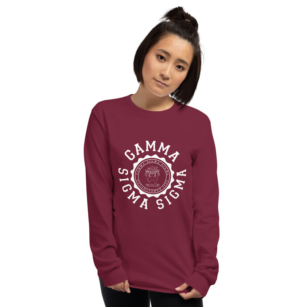 Gamma Sigma Sigma Crest Long Sleeve Shirt - GreekU product image