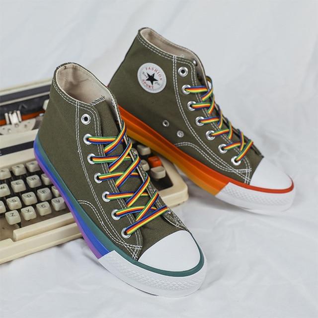 rainbow sneakers for women