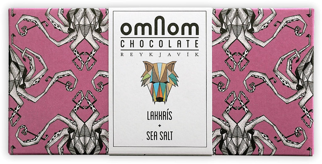 Omnom lakkris + Sea Salt Chocolate bar