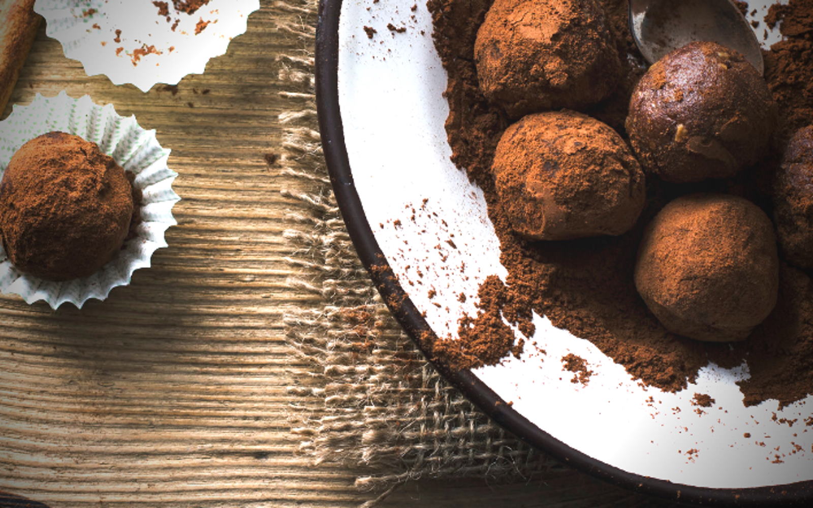 chocolate and liquorice truffles