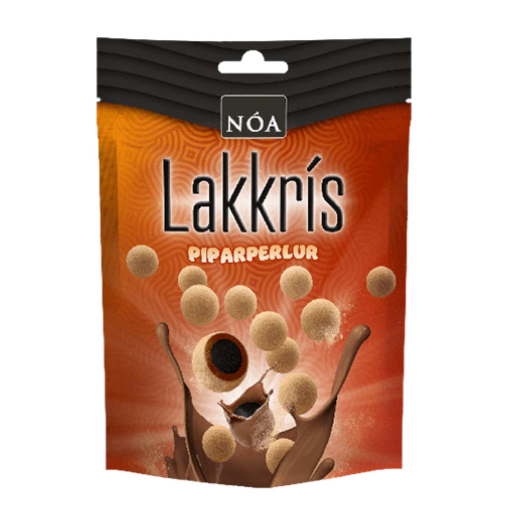 Nóa Pipar Lakkrís Piparperlur – Chocolate Coated Liquorice Balls (125g